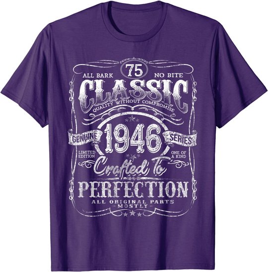 Vintage 1946 Limited Edition Gift 75 years old 75th Birthday T-Shirt