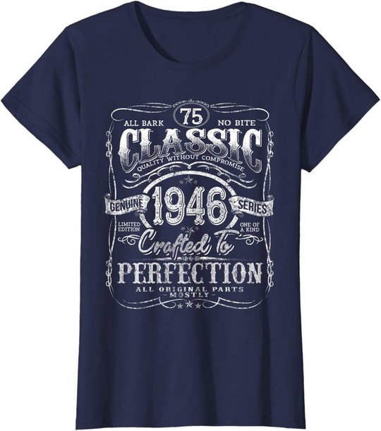 Vintage 1946 Limited Edition Gift 75 years old 75th Birthday T-Shirt