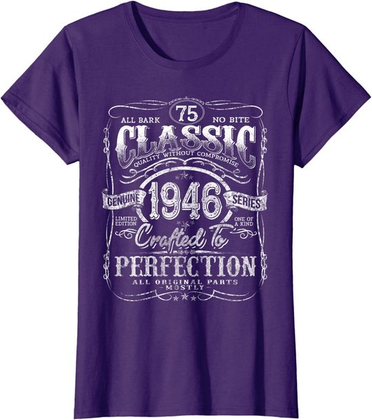 Vintage 1946 Limited Edition Gift 75 years old 75th Birthday T-Shirt