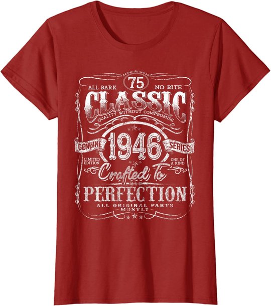 Vintage 1946 Limited Edition Gift 75 years old 75th Birthday T-Shirt