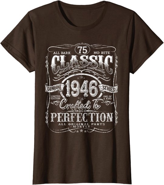Vintage 1946 Limited Edition Gift 75 years old 75th Birthday T-Shirt