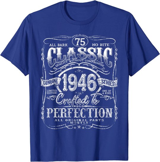 Vintage 1946 Limited Edition Gift 75 years old 75th Birthday T-Shirt