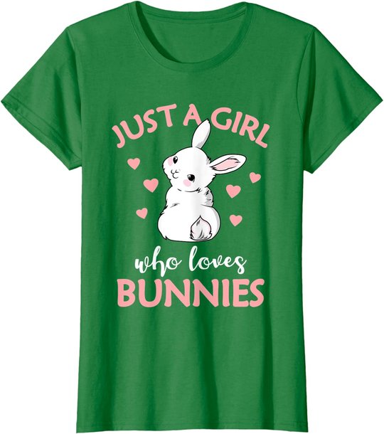 Just A Girl Who Loves Bunnies Rabbit Gift Idea for Women T-Shirt