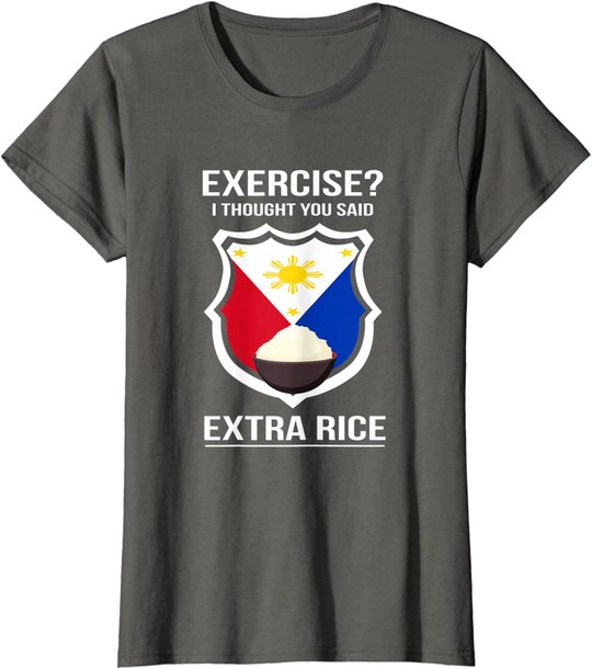 Funny Filipina Filipino Food Joke Rice Philippines T-Shirt