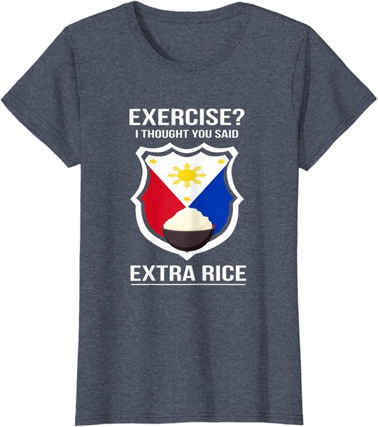 Funny Filipina Filipino Food Joke Rice Philippines T-Shirt
