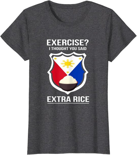 Funny Filipina Filipino Food Joke Rice Philippines T-Shirt