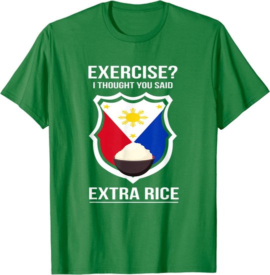 Funny Filipina Filipino Food Joke Rice Philippines T-Shirt