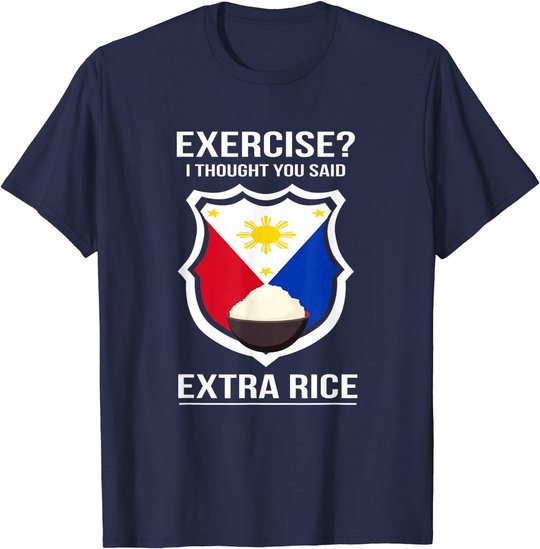 Funny Filipina Filipino Food Joke Rice Philippines T-Shirt