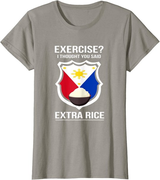 Funny Filipina Filipino Food Joke Rice Philippines T-Shirt
