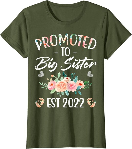 Promoted to Big Sister I am Going to be a Big Sister 2022 T-Shirt