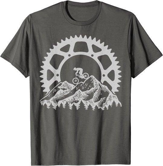 Mountain Biking Gear Retro Vintage MTB Bicycle Bike Rider T-Shirt