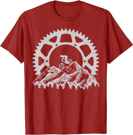 Mountain Biking Gear Retro Vintage MTB Bicycle Bike Rider T-Shirt