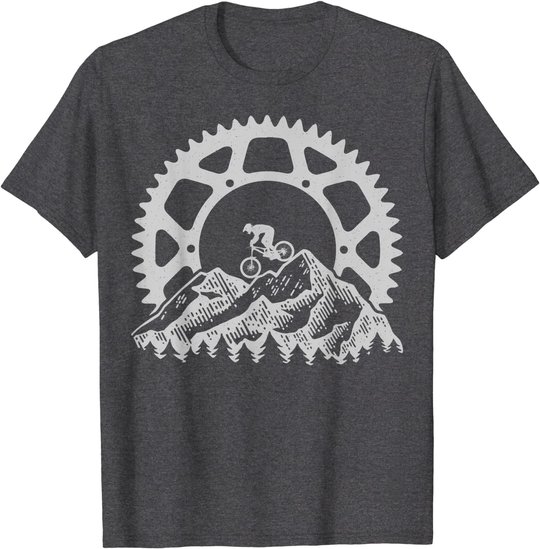 Mountain Biking Gear Retro Vintage MTB Bicycle Bike Rider T-Shirt