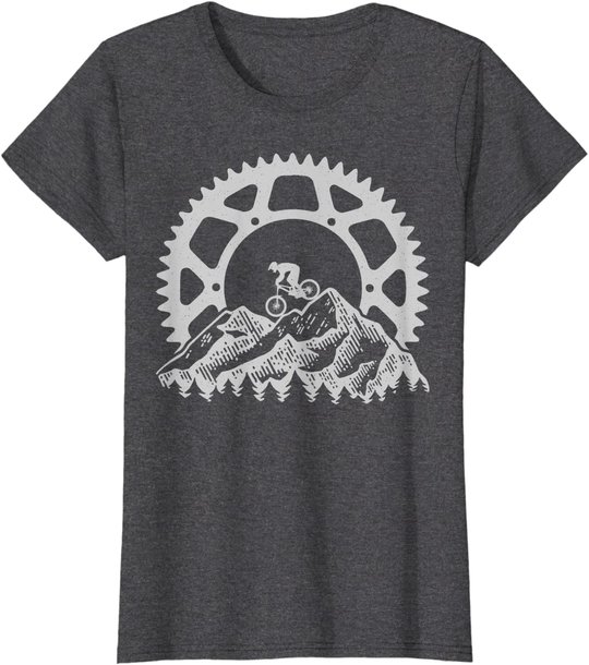 Mountain Biking Gear Retro Vintage MTB Bicycle Bike Rider T-Shirt