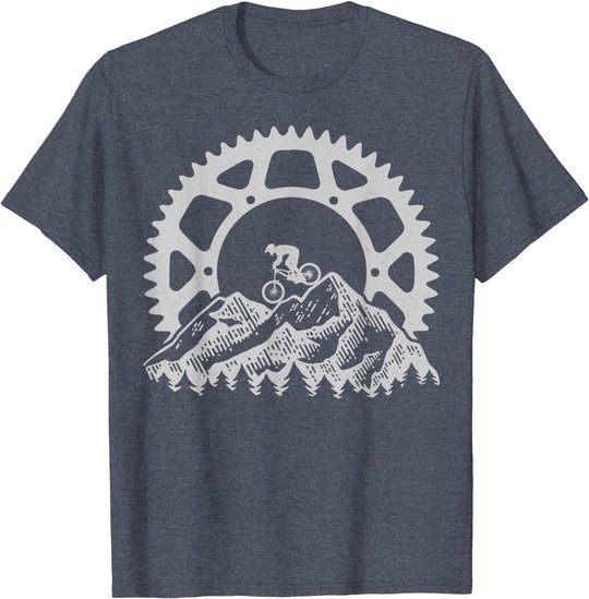 Mountain Biking Gear Retro Vintage MTB Bicycle Bike Rider T-Shirt