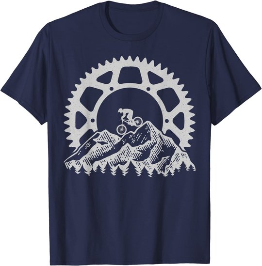 Mountain Biking Gear Retro Vintage MTB Bicycle Bike Rider T-Shirt
