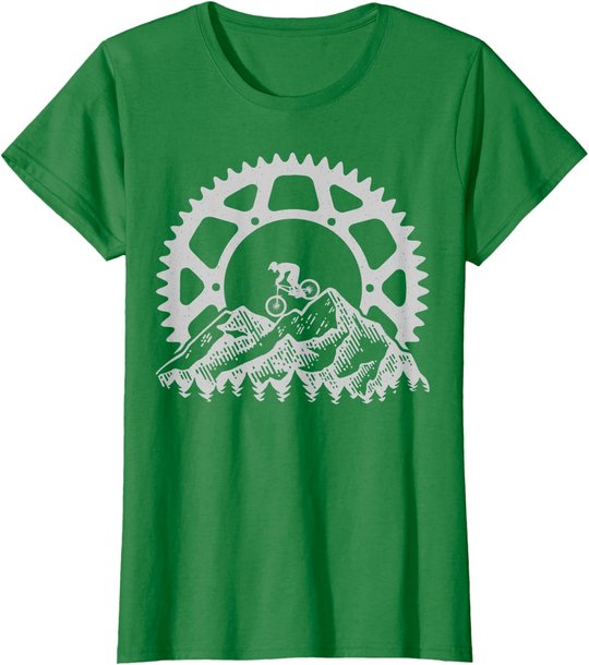Mountain Biking Gear Retro Vintage MTB Bicycle Bike Rider T-Shirt