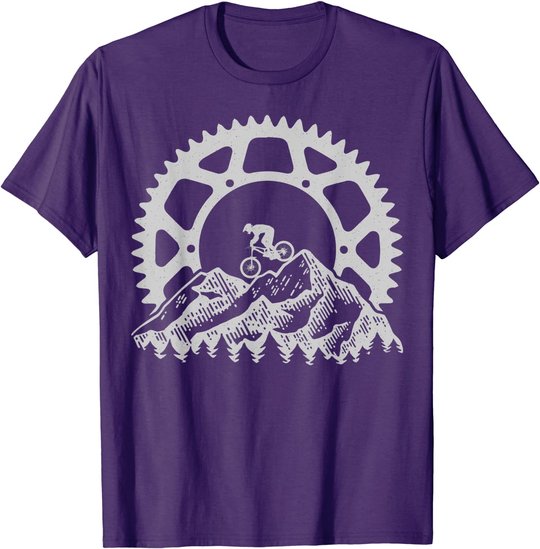 Mountain Biking Gear Retro Vintage MTB Bicycle Bike Rider T-Shirt