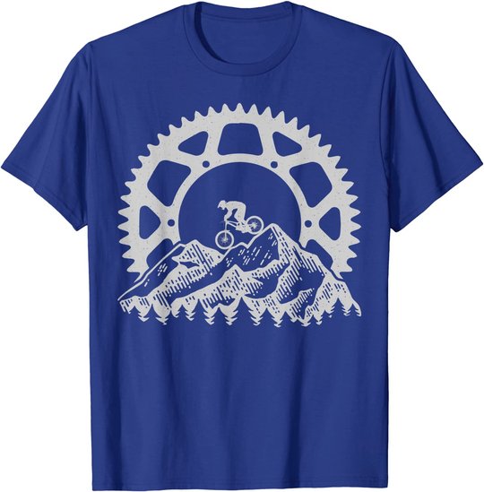 Mountain Biking Gear Retro Vintage MTB Bicycle Bike Rider T-Shirt