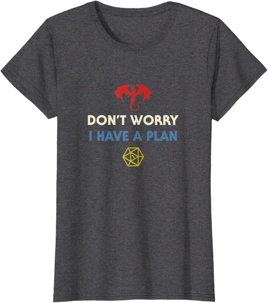 Funny RPG Dungeons Board Game D20 Dice Fumble Retro Dragon T-Shirt