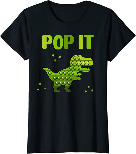 Pop It for toddler kids child - Pop It Dinosaur T-Rex T-Shirt