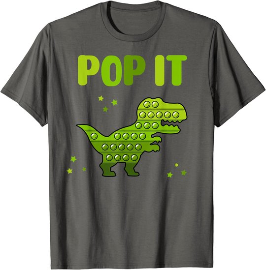 Pop It for toddler kids child - Pop It Dinosaur T-Rex T-Shirt