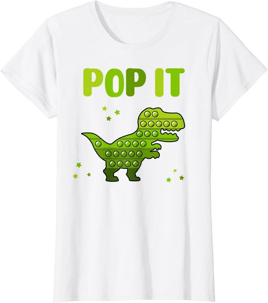 Pop It for toddler kids child - Pop It Dinosaur T-Rex T-Shirt
