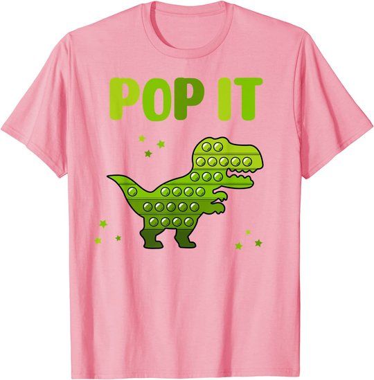 Pop It for toddler kids child - Pop It Dinosaur T-Rex T-Shirt
