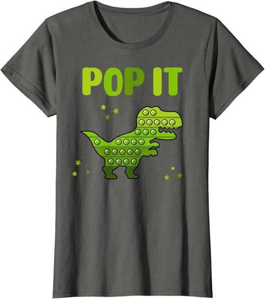 Pop It for toddler kids child - Pop It Dinosaur T-Rex T-Shirt