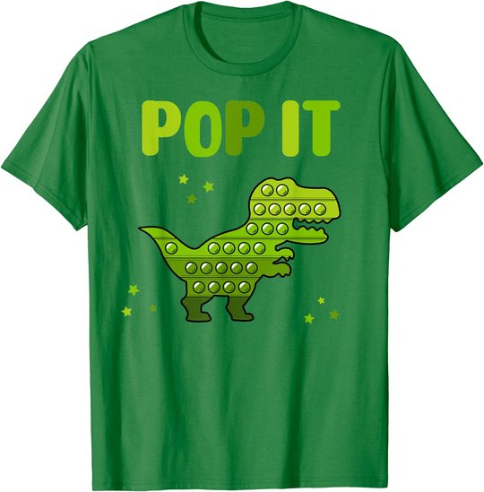 Pop It for toddler kids child - Pop It Dinosaur T-Rex T-Shirt