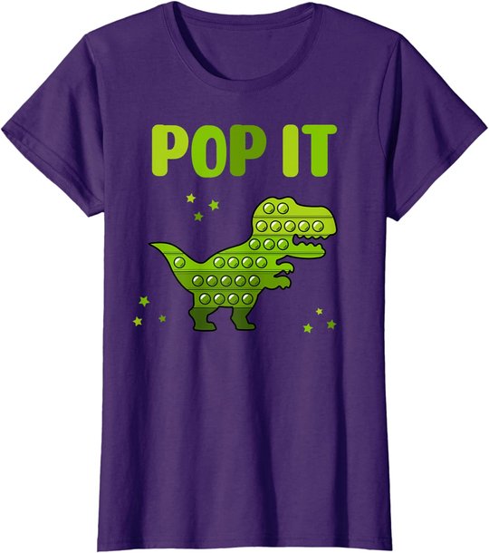 Pop It for toddler kids child - Pop It Dinosaur T-Rex T-Shirt