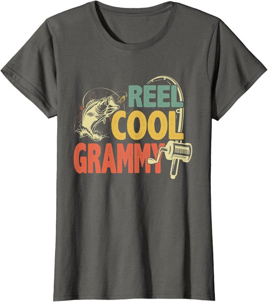 Retro Vintage Reel Cool Grammy Grandma For Mother's Day T-Shirt