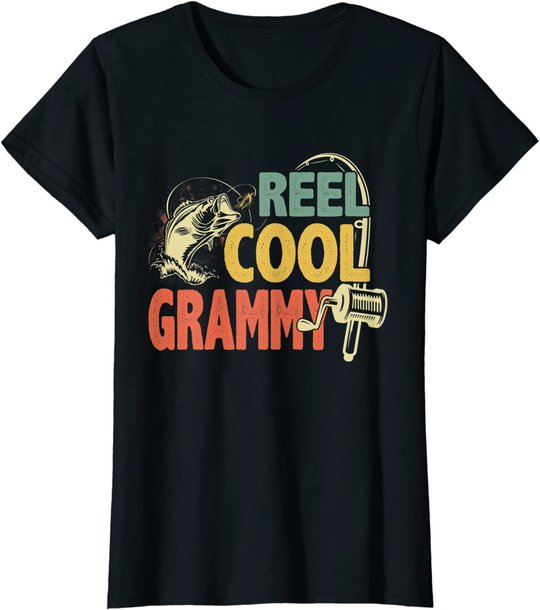 Retro Vintage Reel Cool Grammy Grandma For Mother's Day T-Shirt