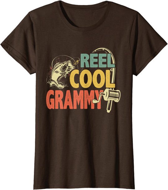 Retro Vintage Reel Cool Grammy Grandma For Mother's Day T-Shirt