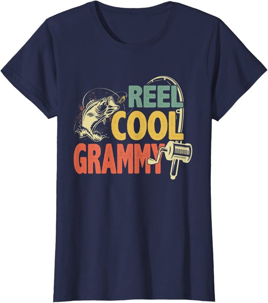 Retro Vintage Reel Cool Grammy Grandma For Mother's Day T-Shirt