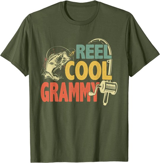 Retro Vintage Reel Cool Grammy Grandma For Mother's Day T-Shirt