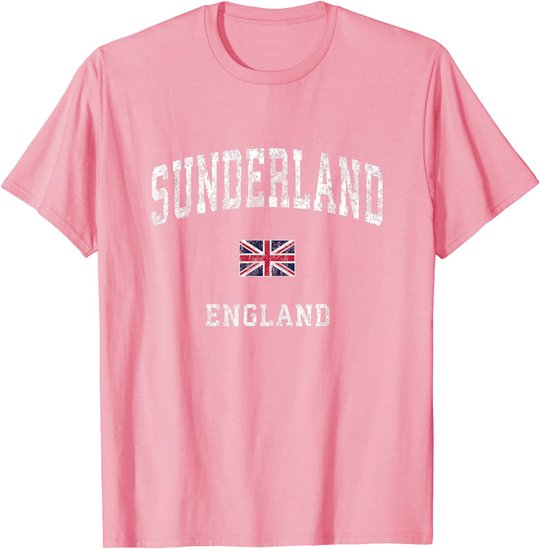 Sunderland England Vintage Athletic Sports Design T-Shirt