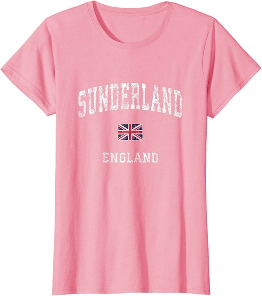 Sunderland England Vintage Athletic Sports Design T-Shirt
