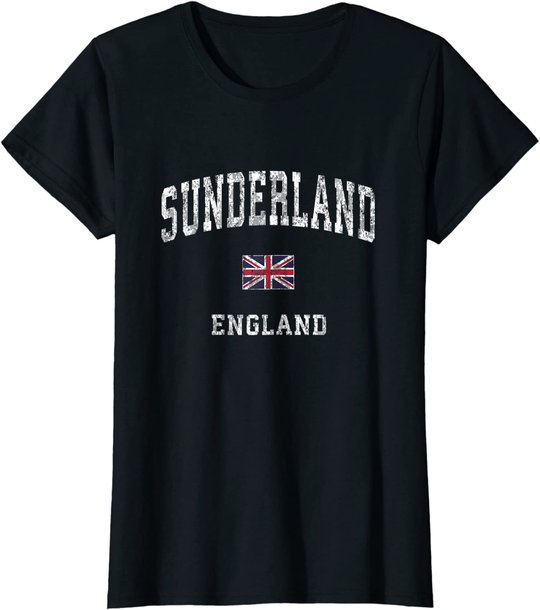 Sunderland England Vintage Athletic Sports Design T-Shirt