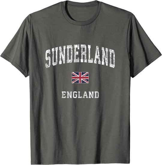 Sunderland England Vintage Athletic Sports Design T-Shirt