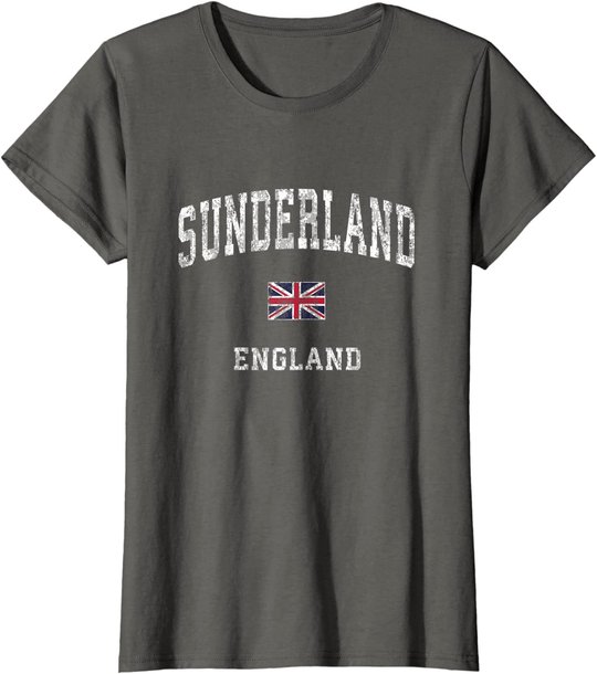 Sunderland England Vintage Athletic Sports Design T-Shirt