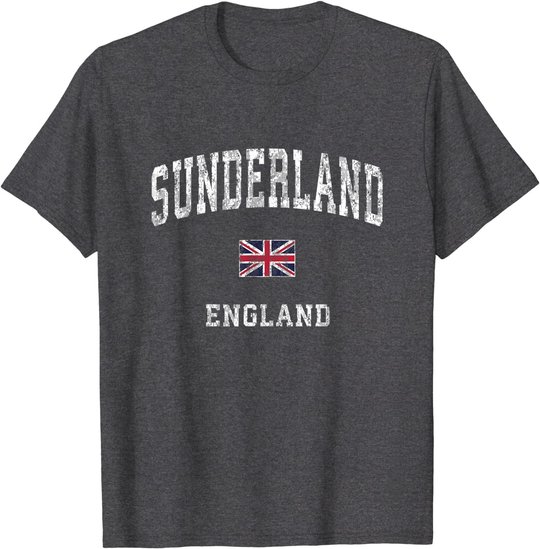 Sunderland England Vintage Athletic Sports Design T-Shirt