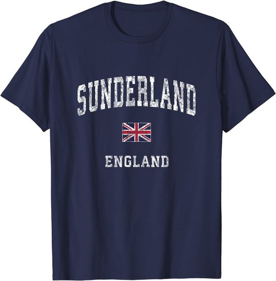 Sunderland England Vintage Athletic Sports Design T-Shirt