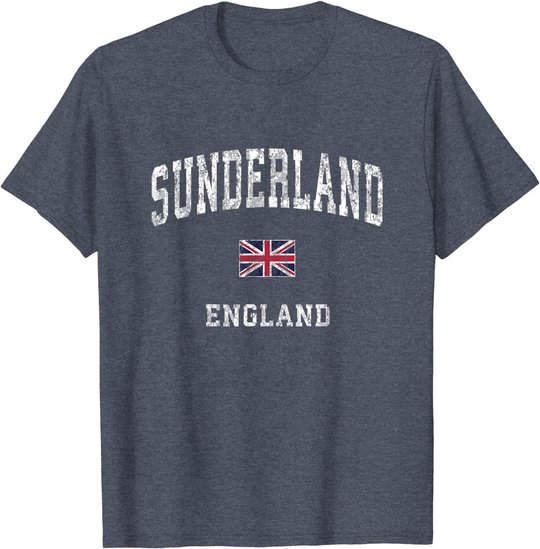 Sunderland England Vintage Athletic Sports Design T-Shirt