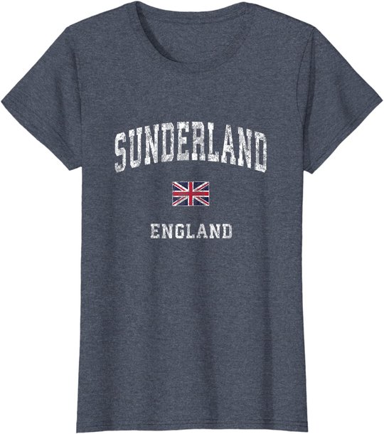 Sunderland England Vintage Athletic Sports Design T-Shirt