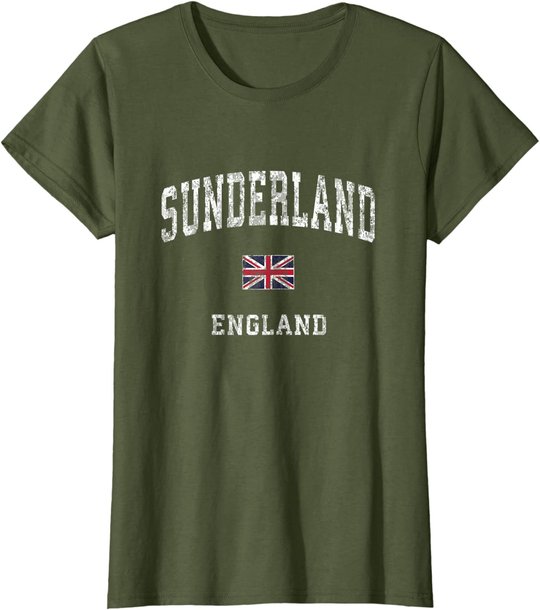 Sunderland England Vintage Athletic Sports Design T-Shirt