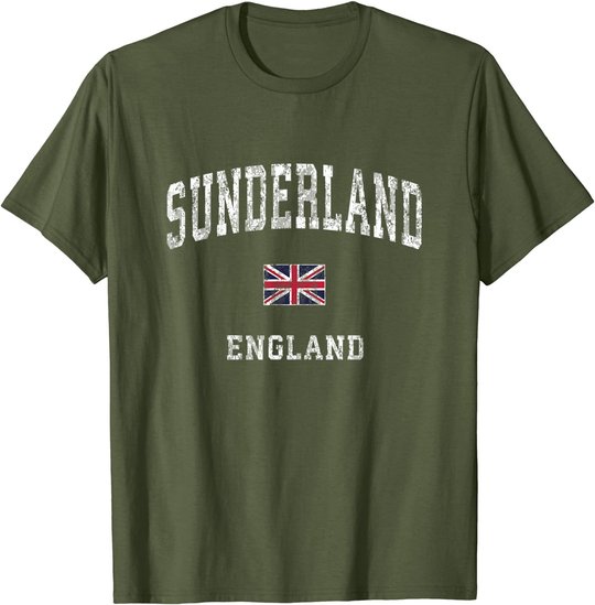 Sunderland England Vintage Athletic Sports Design T-Shirt
