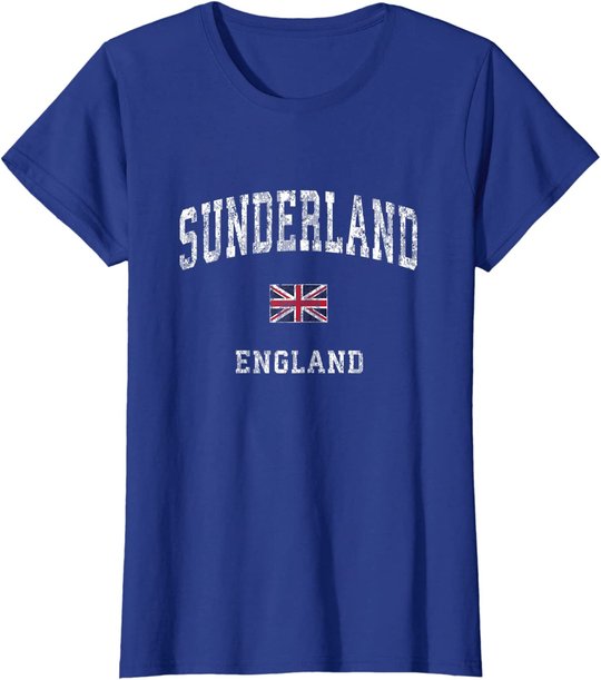 Sunderland England Vintage Athletic Sports Design T-Shirt