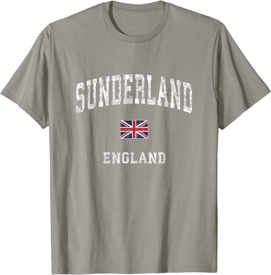 Sunderland England Vintage Athletic Sports Design T-Shirt