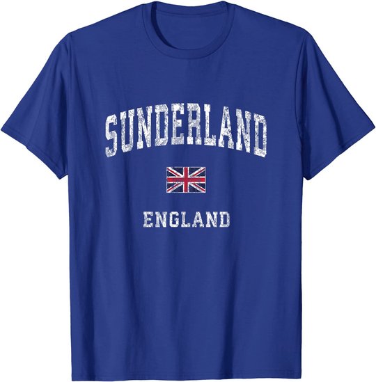 Sunderland England Vintage Athletic Sports Design T-Shirt